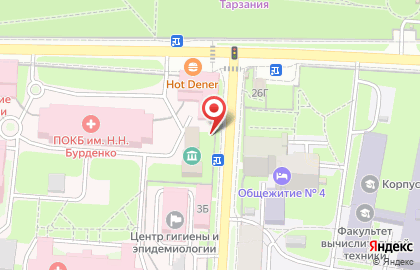 Киоск фастфудной продукции на улице Лермонтова на карте