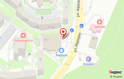 Аскорбинка на улице Авроры на карте