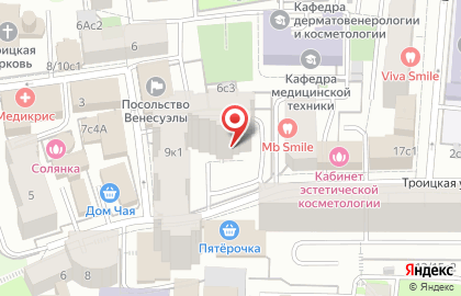 Студия натяжных потолков Эвита на Троицкой улице на карте