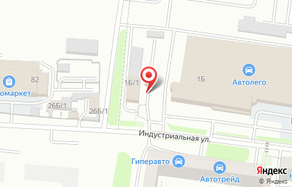 Склад-магазин шин на Индустриальной улице на карте