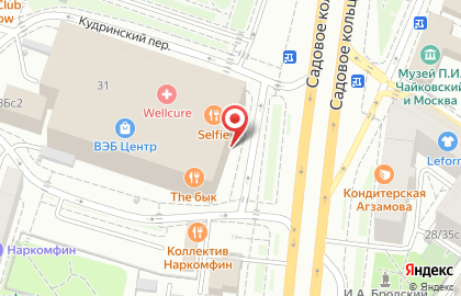 Школа танцев ШТЕП на Новинском бульваре на карте