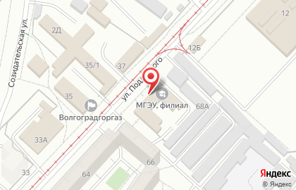 Всероссийское общество автомобилистов в Краснооктябрьском районе на карте
