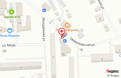 Магазин разливных напитков Пивоман на Первомайской улице на карте