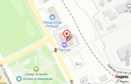 Гостиница Гризли на карте