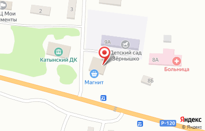 Супермаркет Магнит в Смоленске на карте