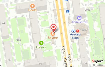 Ресторан быстрого питания Мастер Кебаб на проспекте Стачек на карте