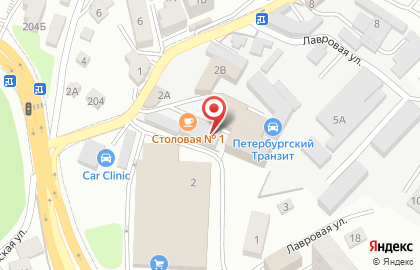 Столовая в Виноградном переулке 2а/1 на карте
