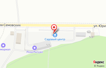 Торговая компания Садовый центр на улице Юрия Семовских на карте