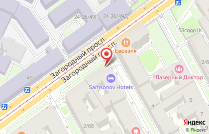 Гостиница Samsonov Hotel на Технологическом институте II на карте