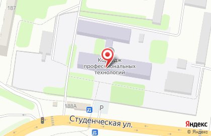 Футбольная школа Юниор на Студенческой улице на карте