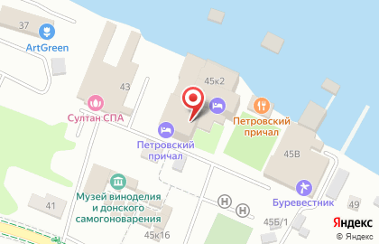 Ресторан Петровский Причал на карте