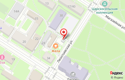 Жела на Леонтьевской улице на карте