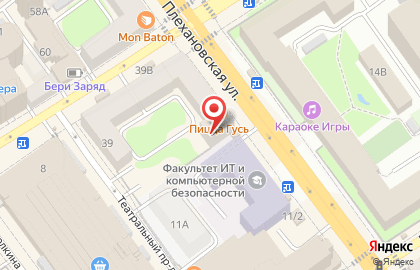На Плехановской на карте