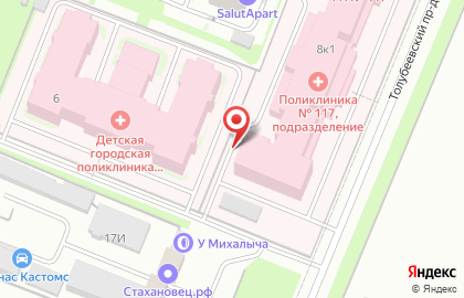 Автостоянка на проспекте Энгельса, 190а на карте
