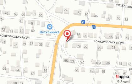 Банкомат СберБанк на Комсомольской на карте