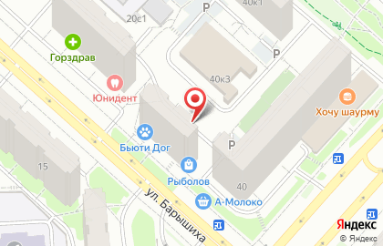 Много Цветов на улице Барышиха на карте