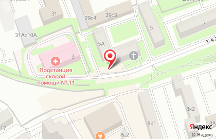 Савеловский на 1-й Хуторской улице на карте
