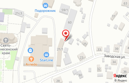Мотосервис на Заводской улице на карте