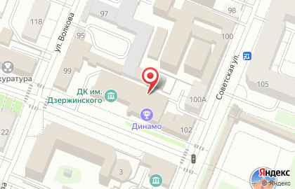 Всероссийское физкультурно-спортивное общество Динамо на Кремлевской улице на карте