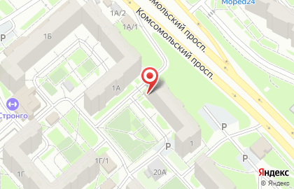 Вальмон на Комсомольском проспекте на карте