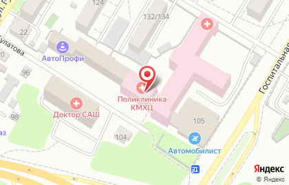 Поликлиника Клинический медико-хирургический центр на улице Булатова на карте
