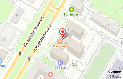 Туристическое агентство Unitours на Профсоюзной улице, 3 на карте