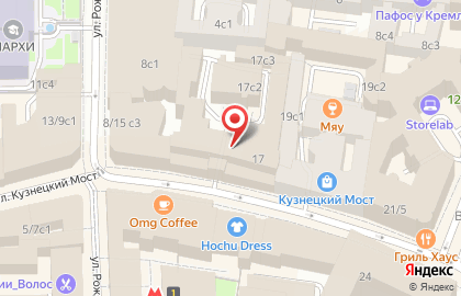 Деловой центр Кузнецкий мост 17 на карте