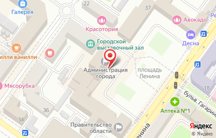 Брянский городской Совет народных депутатов на карте