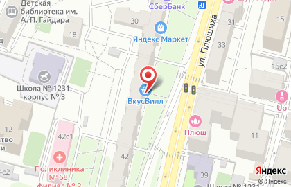 Супермаркет Мираторг в Москве на карте