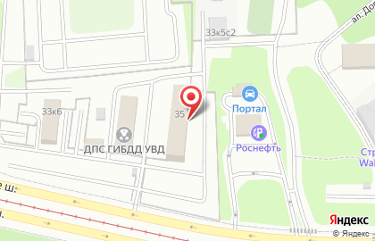 УВД по Северо-Западному административному округу Отдельный батальон ДПС ГИБДД на карте