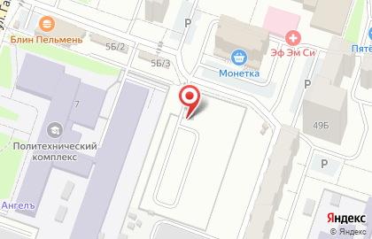 Автостоянка в Челябинске на карте