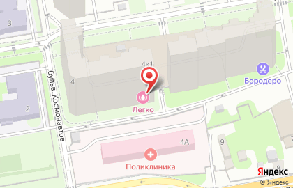 Пекарня Буханка на бульваре Космонавтов, 4 в Красногорске на карте