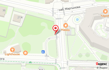 Радуга на улице Рюхина на карте