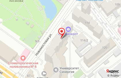 Многофункциональный центр АБЦ на Новомостовой улице на карте