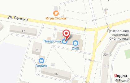 Магазин цифровой и бытовой техники DNS на улице Ленина на карте