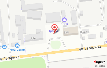 Заправочная станция М7 на улице Гагарина на карте