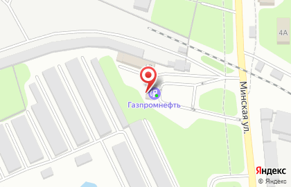 АЗС Газпромнефть на Минской улице на карте