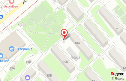 Киоск по продаже хлебобулочных изделий на улице Баженова на карте