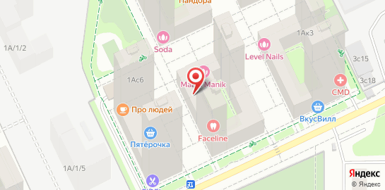 Стоматологическая клиника Faceline на Амурской улице на карте