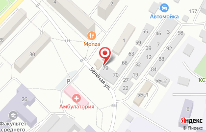 Школа танцев Mozaika на Зелёной улице на карте