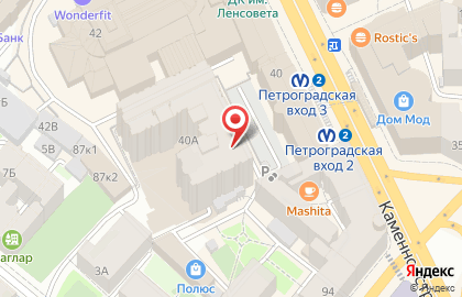 Магазин NL Store на Каменноостровском проспекте на карте