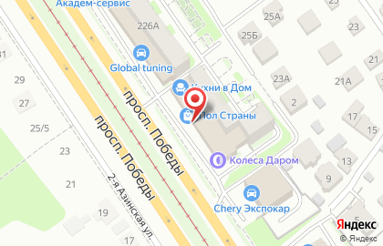 Магазин Мир дверей на проспекте Победы на карте