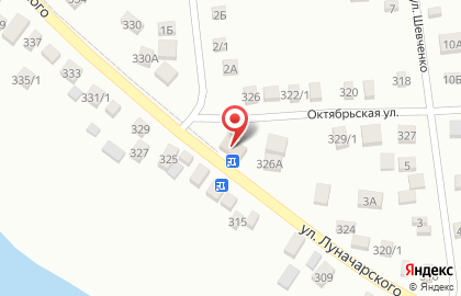 Мини-маркет Родничок на улице Луначарского на карте