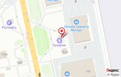 АЗС Газпром на проспекте Богдана Хмельницкого на карте