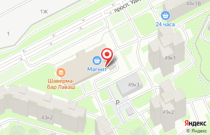 Дисконтная шиномонтажная мастерская Pit-Stop на проспекте Ударников на карте