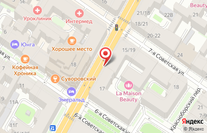 Банкомат МТС-банк на Суворовском проспекте на карте