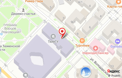 Столовая №1 Тюменский государственный университет на карте