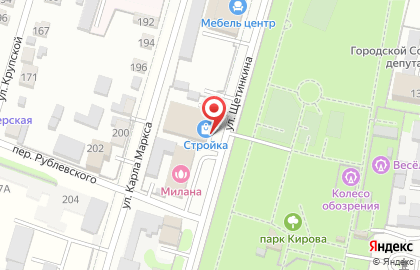 Магазин строительно-отделочных материалов Аква-СТРОЙКА на карте