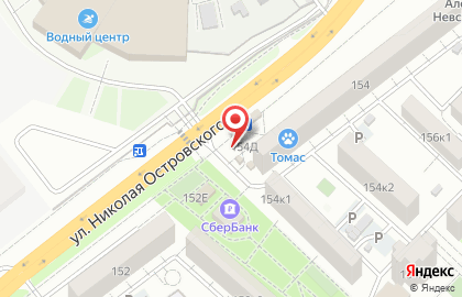 Продовольственный магазин Майя на улице Николая Островского на карте