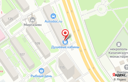 Душевые кабины на карте